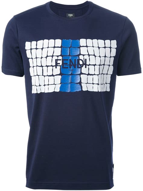 fendi vocabulary shirt|fendi blue t shirts.